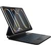 Avizar Custodia per tastiera AZERTY Avizar per tablet da 10 pollici, con connettore USB-C e supporto, colore nero