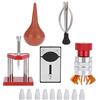 Kznifmk Kit di riparazione per orologio in metallo da 5 pezzi kit di polveri in gomma soffiatore aria orologio apri cassa strumento di regolazione a mano per kit di strumenti di riparazione orologio