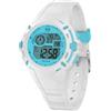 ICE-WATCH - ICE digit explorer White blue - OrologioBianco e blu da Bambinicon Cinturino in silicone - 024003 (Small)