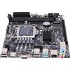 Vroomoto Scheda Madre da Gioco Scheda Madre Mini ITX H110 LGA1151 del Computer DDR4 Dual Channel M.2 NVMe 3.0 PCIe X16 con VGA RJ45 USB 3.0 per 6° 7° 8° Processore