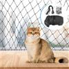 PORFOYO Rete per gatti per balcone, 8 x 3 m, rete da balcone per gatti, rete per gatti, trasparente, per gatti, balcone, finestre, scale, terrazze