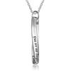 kaululu Collana Uomo Donna Personalizzata Collane Coppia con Nome Incisione Personalizzabile per lui e lei Gioielli Collana Coppia con Iniziali bff per 2 (Silver Twist)