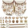 ZXTGBQ 22 Pezzi Ciondoli Per Scarpe, Accessori Per Crocs, Ciondoli Decorativi Perscarpe, Fai-Da-Te Shoe Charm, Crystal Diamond Shoe Accessories, Perragazze Donne Adulti Regalo Perfeste Di Compleanno
