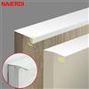 NAIERDI Maniglie per mobili lunghe bianche alla moda in lega di alluminio 800-1200mm Maniglie per mobili nascoste Manopole per cassetti Ferramenta per porte dell'armadio