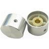 NONE Tappi dell'interruttore dell'encoder in lega di alluminio manopola di controllo del Volume del potenziometro foro dell'albero da 6mm 26*17mm(D * H)