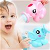 NONE Giocattoli da bagnetto per bambini Spruzzo d'acqua in plastica a forma di elefante adorabile per baby shower Giocattoli da nuoto Regalo per bambini Giocattolo per bambini