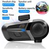 NONE Auricolare per casco Bluetooth 5.3 Kit telefonico per chiamate in vivavoce wireless Auricolare impermeabile per moto Lettore musicale Altoparlante Moto