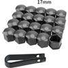 NONE Auto Dado Ruota Tappi di Protezione Coperture Tappi Anti-Rug Auto Mozzo Vite Copertura Auto Pneumatico Dado Bullone Decorazione Esterna 19/17mm 20 pz/set