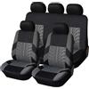 AUTOYOUTH Coprisedili per auto Set completo Panca posteriore divisa anteriore per auto Coperture interne automobilistiche in tessuto universale SUV Berlina Van