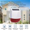 ZUIDID Sirena solare esterna wireless 433 MHz Sicurezza domestica Luce impermeabile Flash Strobe Sirena di allarme Installazione semplice Batteria a lunga durata