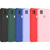 Ricestate Custodia per telefono originale di lusso per Xiaomi Redmi 9C NFC Custodia morbida in silicone liquido Fundas Redmi9C Redmi 9 C Custodia protettiva per fotocamera