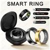 Ola Esporte 2025 Nuovo Smart Ring Uomo Donna, cardiofrequenzimetro e ossigeno nel sangue Smartring IP68 e 5ATM Impermeabile, Modalità multi-sport Anelli Uomo