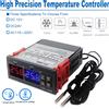 RUIBOZHI STC-3008 Doppio regolatore di temperatura digitale Due uscite relè 12V 24V 220V Termoregolatore Termostato Riscaldatore Dispositivo di raffreddamento con sonda