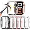 PEO Vetro + copertura per custodia Apple Watch 46mm 42-44mm 40mm 45mm 41mm protezione schermo paraurti serie iwatch 10 9 8 7 6 5 4 SE Accessori