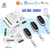 Diese WIFI Tuya Wireless 433 mhz Interruttore di telecomando universale AC110V 220V 2Ch Ricevitore relè a secco per porta del garage serratura cancello luce