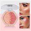CHOOSE RASME Palette Blush Bicolore 2 in 1, Crema Contorno Viso e Guance, Trucco Illuminante Multicolore