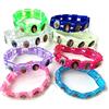 NONE Braccialetti elastici in plastica per gioielli religiosi per donna uomo rosso luminoso bianco viola
