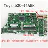 LZTZG NM-B781 Per Lenovo Ideapad YOGA 530-14ARR Flex 6-14ARR Scheda Madre Del Computer Portatile CPU R3-2200U/R5-2500U/R7-2700U Testato Al 100% OK