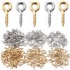 NONE 20-50 pz/lotto In Acciaio Inox Mini Perni Occhielli Occhielli Vite Filettatura Ganci Per Creazione di Gioielli FAI DA TE Collana pendente Accessorio
