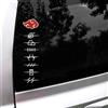 Bandai Nuovi Adesivi per Auto Naruto Akatsuki, Decorazione per Finestrini, Adesivi Cartoon da 38Cm, Emblema Naruto per Automobili