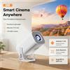 Dreress Proiettore LINGLAN bestseller S40 nativo 4K HDMI Android, doppio WiFi Bluetooth, verticale, portatile, LED, smart home theater, silenzioso.