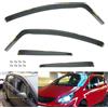 ANGRONG 4 Deflettori Laterali per Finestrini, Protezione da Pioggia e Sole per Opel Corsa E X15 2006-2019 Vauxhall Corsa D S07
