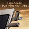 HEYGATE OTG Type-C Flash Drive 32GB-256GB L1 USB3.2 Gen1 Alta Velocità 150MB/s Pendrive Portatile in Metallo per Archiviazione Telefono Cellulare U Disk
