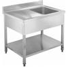 Fimar attrezzature per la ristorazione p GD107BR1 Lavello aperto con 1 vasca a destra dim.1000 x 700 x 950h