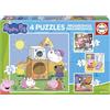 Educa - Puzzle Progressivo Peppa Pig | 4in1 Progressivo 12/16/20/25 pezzi | Peppa Pig, Bambini | dai 3 anni (20326)