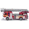 Siku 1841, Camion dei pompieri con scala girevole, 1:87, Metallo/Plastica, Rosso, Scala mobile