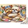 qDkPwMnRfVbHj Amici Cani Carini Puzzle per Adulti Puzzle 1000 Pezzi Carta Scena Cena Accogliente Puzzle per Famiglia Relax Decorazione Regalo 70x50cm/1000pcs
