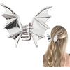 Generic Accessorio per capelli gotico - Clip per capelli da pipistrello, artiglio di Halllooween | Supporto per capelli ricci, clip per per pipistrello decorativo per ragazze e donne, spilla da balia
