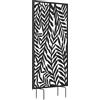 Outsunny Divisorio 65 x 130 cm Autoportante/Appeso Paravento, Parete divisoria schermante in metallo Nero | Aosom Italy