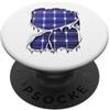 Grandio Design Halloween Horror Pannelli solari all'interno del costume di Halloween dell'ingegnere ecologico PopSockets PopGrip Adesivo