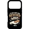 Adopt Don't Shop Pet Parent Designs Custodia per iPhone 17 Pro Rescue Cat Owner Non sono sicuro di chi ha salvato chi rifugio per animali