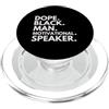 Dope Motivational Speaker Career Culture Dope Black Man Altoparlante motivazionale African American Pride PopSockets PopGrip per MagSafe