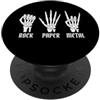 Heavy Metal Music Rock Paper Metal Rock On PopSockets PopGrip Adesivo