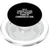 Mindful Insight Co l'auto-consultazione è la mia principale forma di comunicazione Witty PopSockets PopGrip per MagSafe