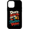 Teacher Humor Co Custodia per iPhone 12 mini Insegnante Voce Megafono Umorismo aula
