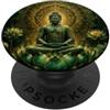 Buddha Designs by Kajiro Buddha astratto fiore di loto - buddismo spirituale buddista PopSockets PopGrip Adesivo