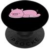 Sleep Tired Animal Nightgown children Py Maiale ad PopSockets PopGrip Adesivo