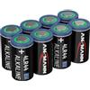 ANSMANN Batteria alcalina 4LR44, 6 V, confezione da 8 batterie 4G13, adatte per sistemi di allarme, collari per cani, telecomando e molto altro ancora, batterie usa e getta estremamente resistenti al