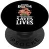 Overdose Awareness Month Purple Ribbon L'istruzione sullo stigma salva la consapevolezza dell'overdose di vite PopSockets PopGrip Adesivo