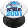 FernwehFarben Studio Geburtstage Grande da ottobre 2001 25° compleanno frase 25 anni PopSockets PopGrip Adesivo