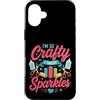 Crafting humor & DIY Creativity by NLTS Custodia per iPhone 16 Plus Sono così furbo che sudo scintille