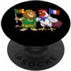 France Cameroon Heritage Bandiera Francia Camerun Radici francese-camerunesi Eredità PopSockets PopGrip Adesivo