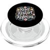 Chiarezza trambusto al giorno Reset Restart Refocus Growth Productivity Mindset - PopSockets PopGrip per MagSafe