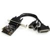 Startech.com Scheda Seriale/Parallela PCI Express 2S1P con Cavo di Ripartizione