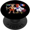French South African Heritage Bandiera Francia Sudafrica Radici francese-sudafricane PopSockets PopGrip Adesivo