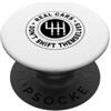 Manual Car Enthusiast Three Pedal Transm Le auto reali non si spostano a trasmissione manuale PopSockets PopGrip Adesivo